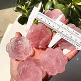 Genuine Handcrafted Rose Quartz Roses