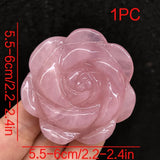 Genuine Handcrafted Rose Quartz Roses