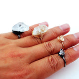 Bohemian Natural Big Stone Ring for Women