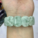 Green Angelite Stone Beads Bracelet