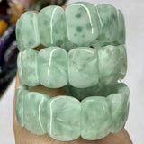 Green Angelite Stone Beads Bracelet