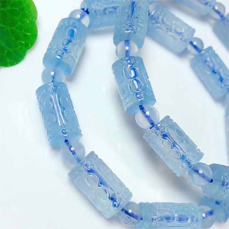 Natural Aquamarine Gemstone Bracelet