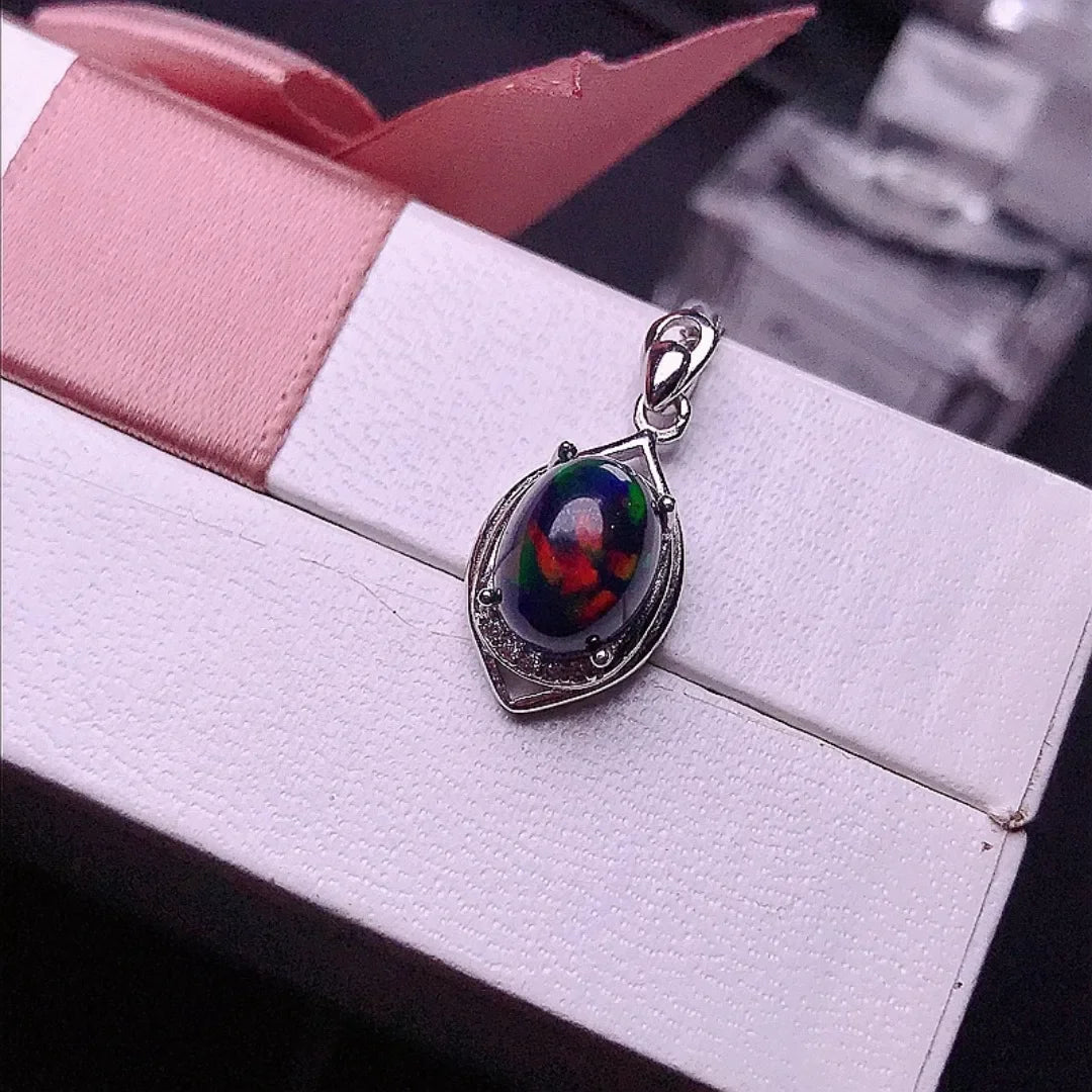 black opal necklace