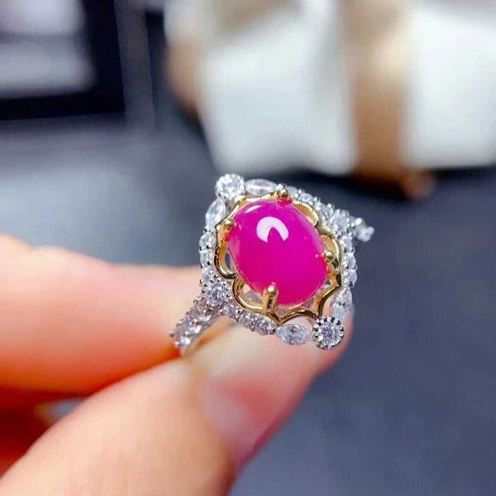 Red Ruby Gemstone Ring