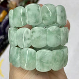 Green Angelite Stone Beads Bracelet