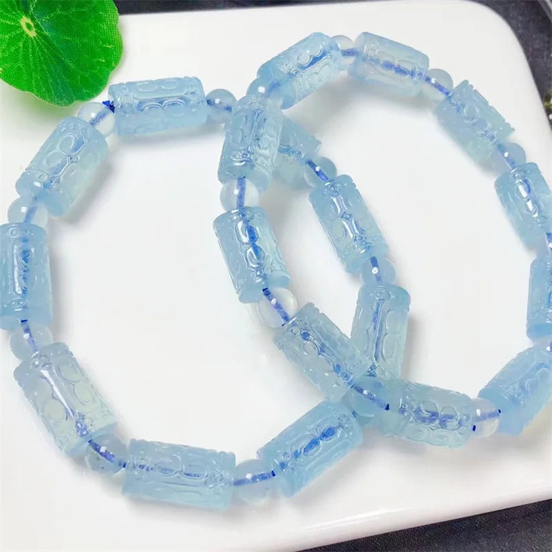 Natural Aquamarine Gemstone Bracelet