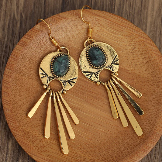 Elegant Turquoise Bohemian Earrings