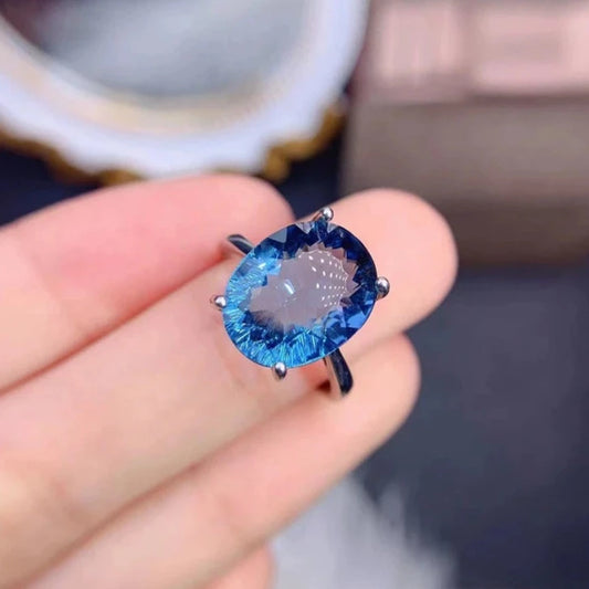 Luxury London Blue Topaz Ring