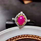 Red Ruby Gemstone Ring