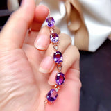 Amethyst 18K Rose Gold Luxury Bracelet