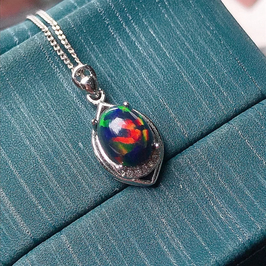 black opal necklace