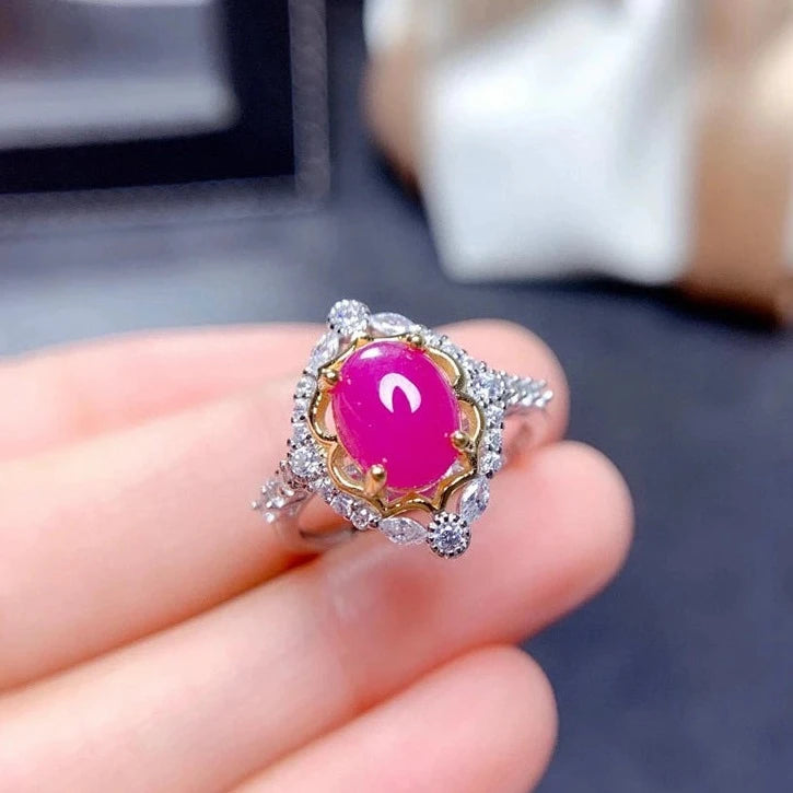 Red Ruby Gemstone Ring