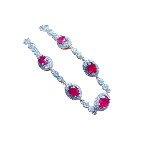 Deluxe Natural Ruby Bracelet