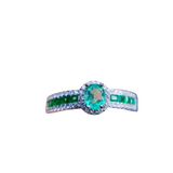 Luxury Green Emerald Ring