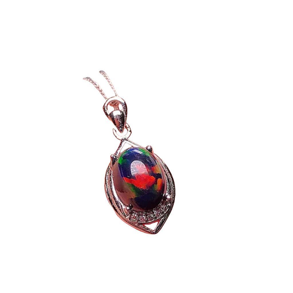 black opal necklace