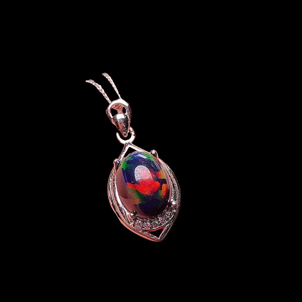 black opal necklace