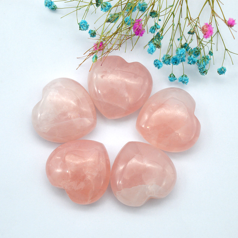 Small Rose Quartz Heart Metamorphidi