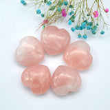 Small Rose Quartz Heart Metamorphidi