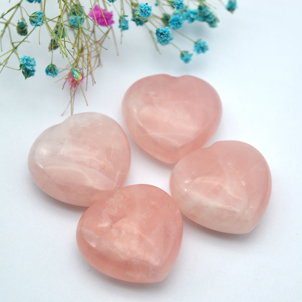 Small Rose Quartz Heart Metamorphidi