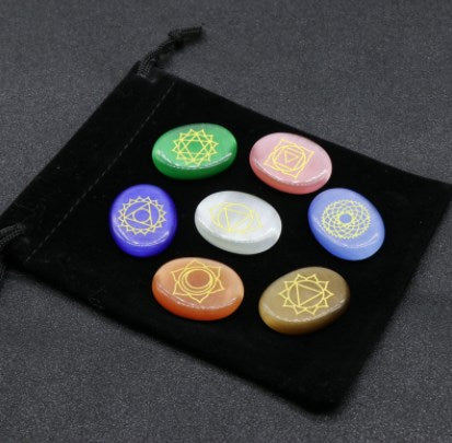 Seven Chakra Energy Healing Crystal Set Metamorphidi