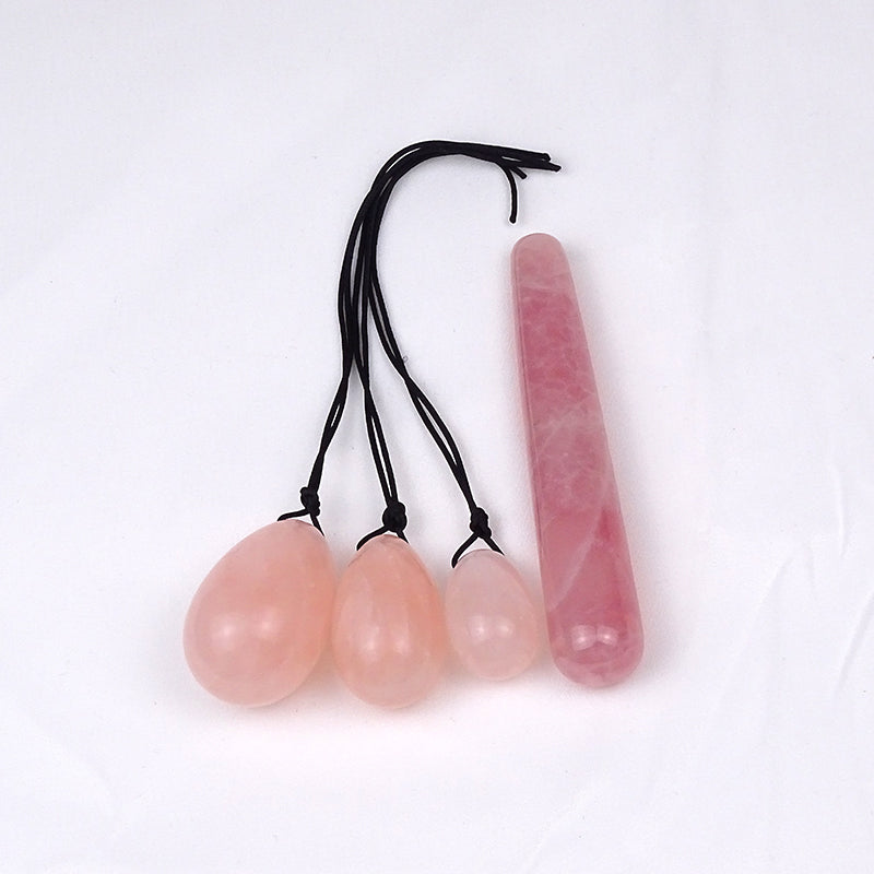 Rose Quartz Yoni Egg Set Metamorphidi