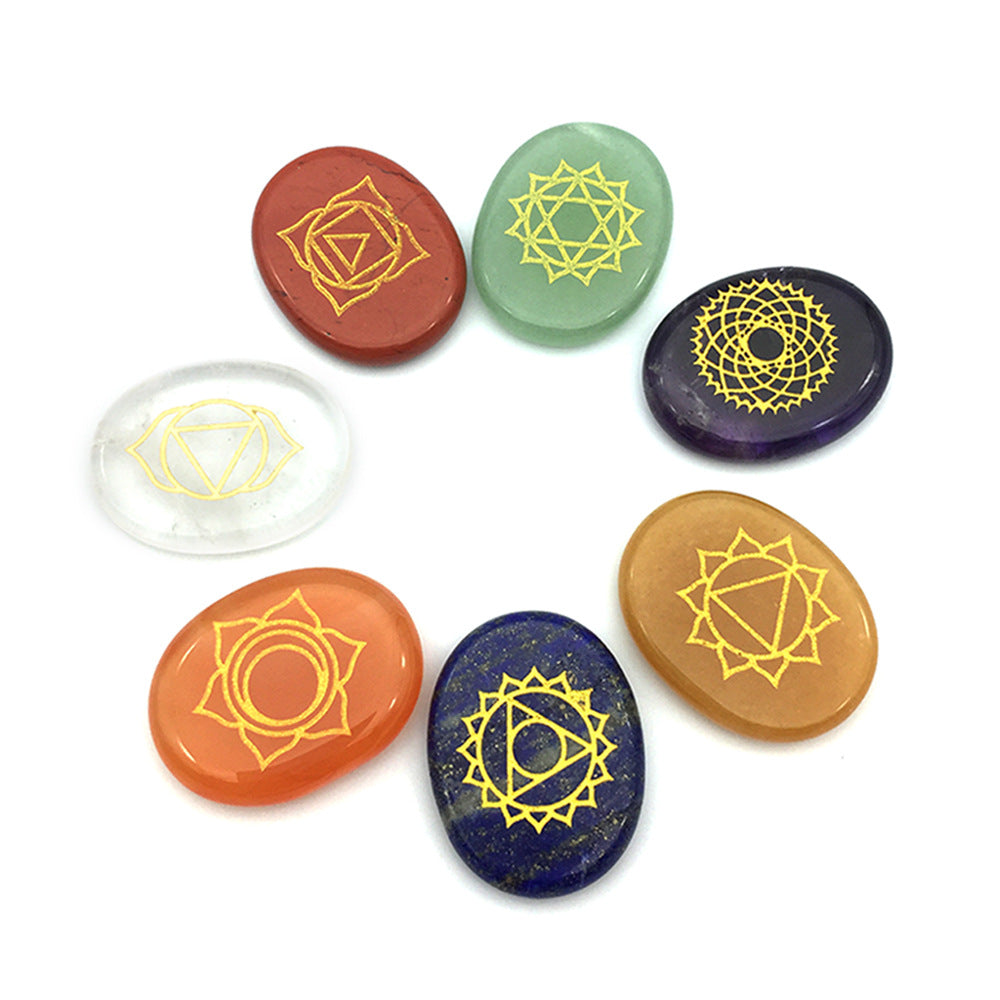 Seven Chakra Energy Healing Crystal Set Metamorphidi