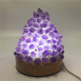 Amethyst Quartz Healing Crystal Meditation Lamp metamorphidi