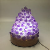 Amethyst Quartz Healing Crystal Meditation Lamp metamorphidi