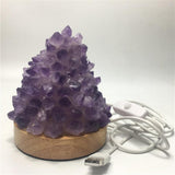 Amethyst Quartz Healing Crystal Meditation Lamp metamorphidi