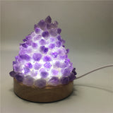 Amethyst Quartz Healing Crystal Meditation Lamp metamorphidi