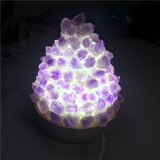 Amethyst Quartz Healing Crystal Meditation Lamp metamorphidi